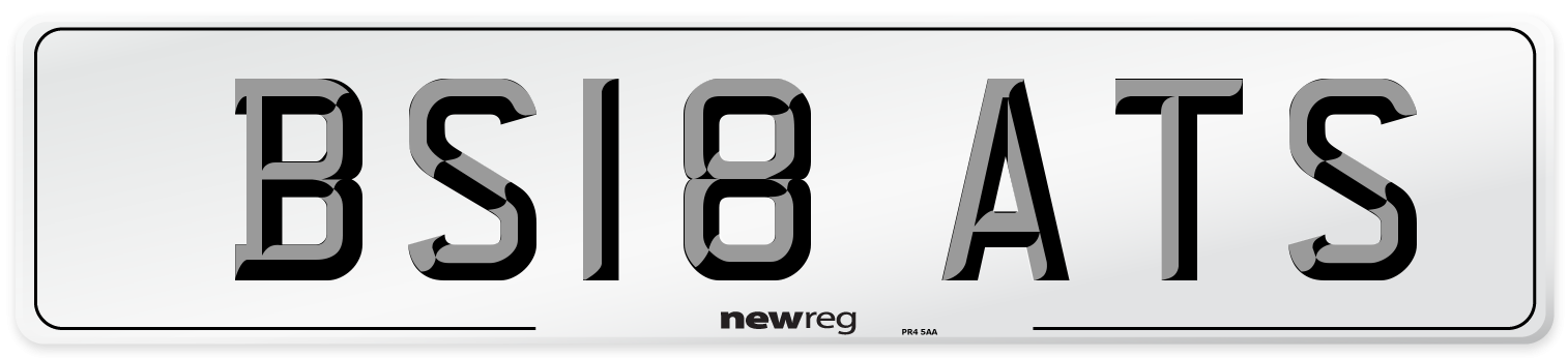 BS18 ATS Number Plate from New Reg